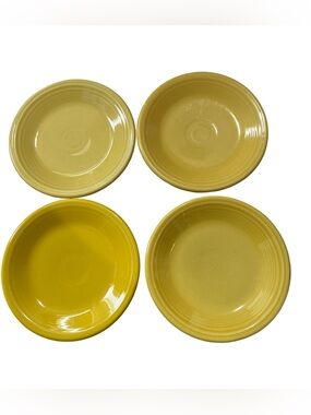 Fiesta Yellow Ceramic salad/dessert plates - Set of 4